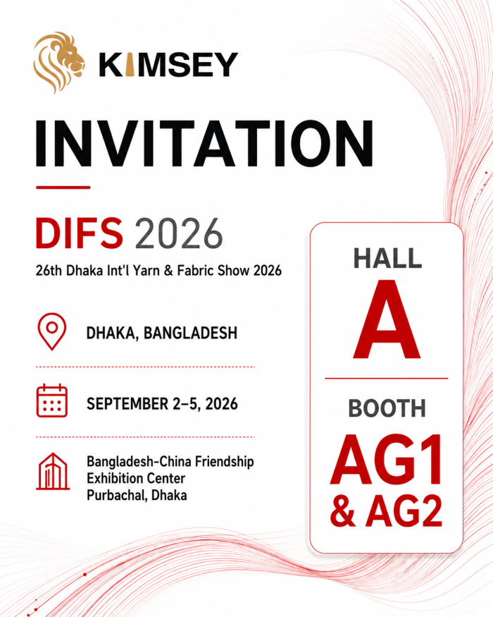 KIMSEY invitation to DIFS in Dhaka, September 2-5, 2026, Hall A, booths AG1 and AG2
