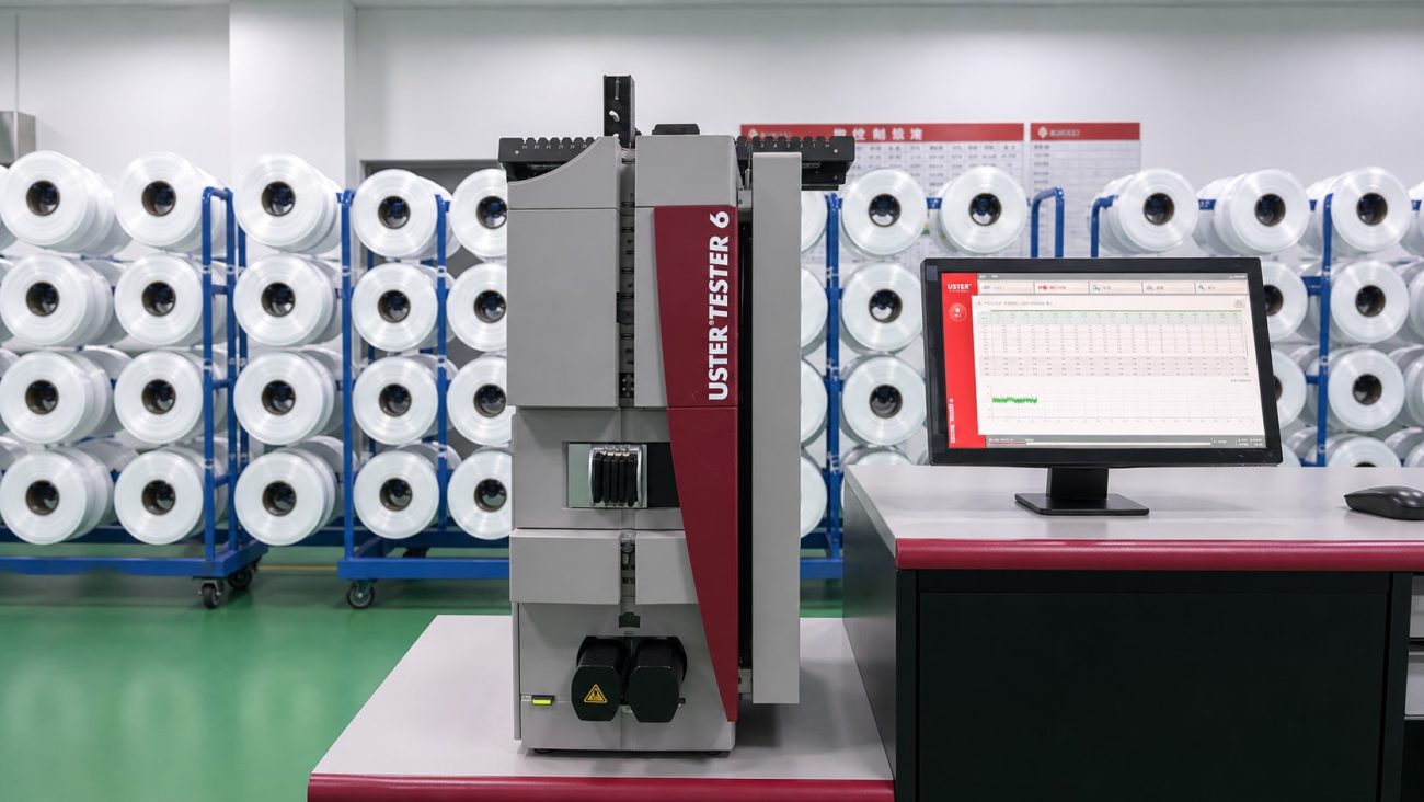 USTER TESTER 6 in the KIMSEY yarn testing laboratory